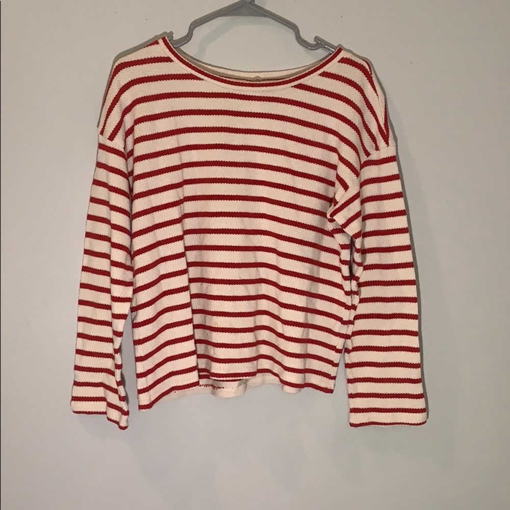 H&M Red Stripe Oversized Sweater (small)